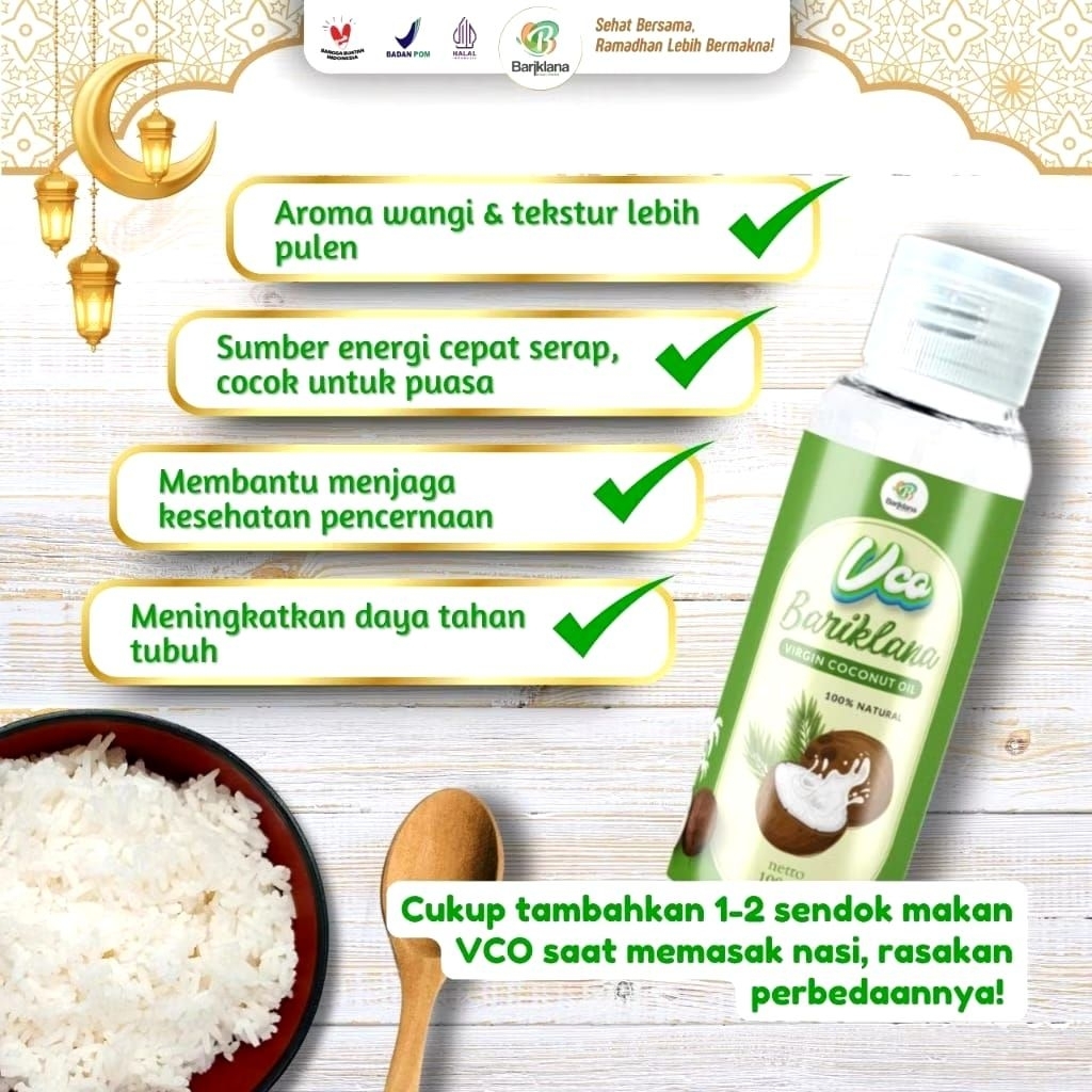 

VCO BARIKLANA_MINYAK KELAPA MURNI 100ML
