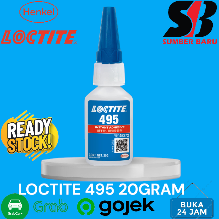 

Henkel 495 Instant Adhesive Lem Instan Lem Super Glue 20 gr - LEM 495 20GRAM