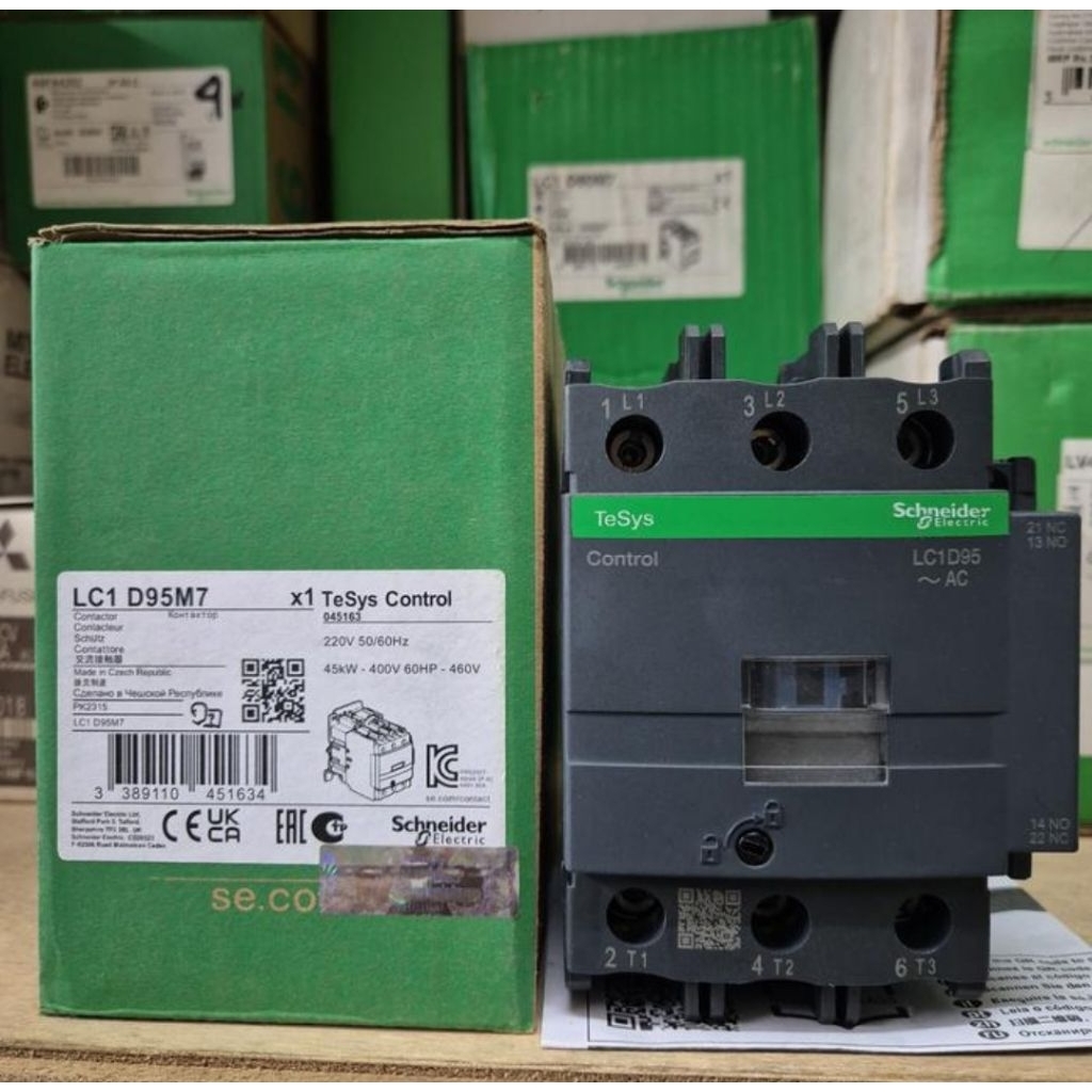 KONTAKTOR/CONTACTOR SCHNEIDER LC1D95M7 220V/LC1D95M7 SCHNEIDER ORIGINAL