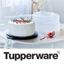 Tupperware Collapsible Cake Taker Tupperware Wadah Kue Tart cake tempat keik