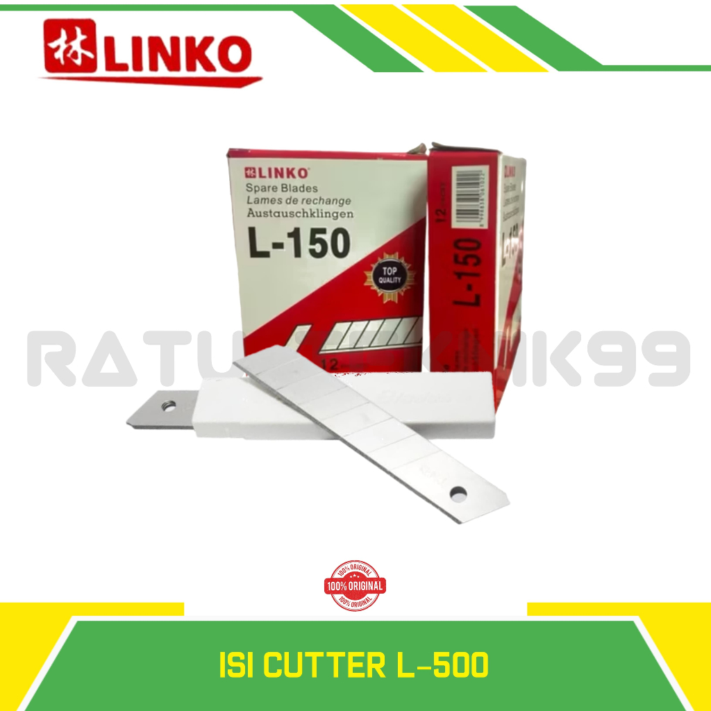 

Isi Cutter linko L-150 1 Tube/Pack (Isi 5 Mata Pisau)