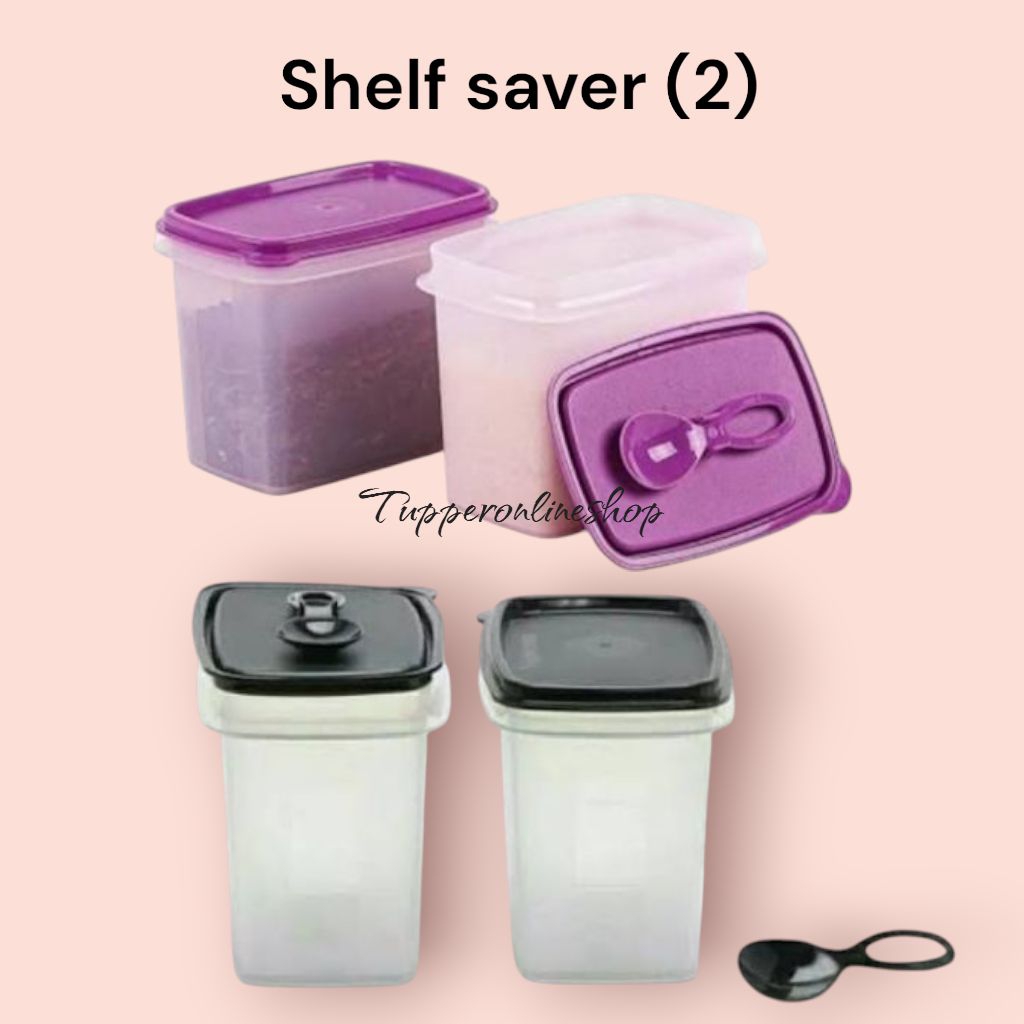 Shelf saver tupperware / tempat gula kopi / tempat bumbu dapur tupperware