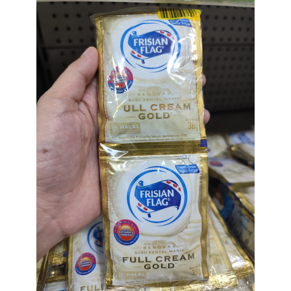 

FRISIAN FLAG GOLD KENTAL MANIS GOLD, kemasan sachet (isi 6)