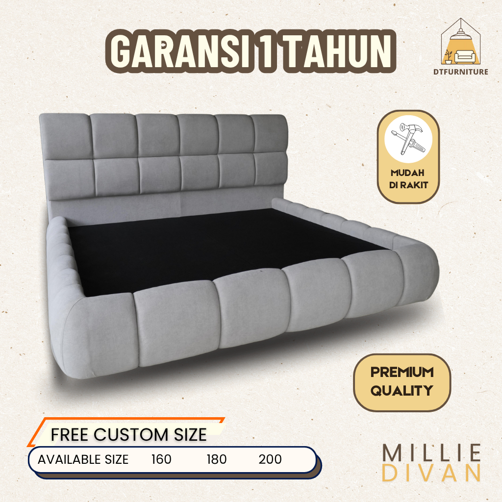 Dipan Hidrolik Millie / Dipan Multifungsi / Dipan Storage