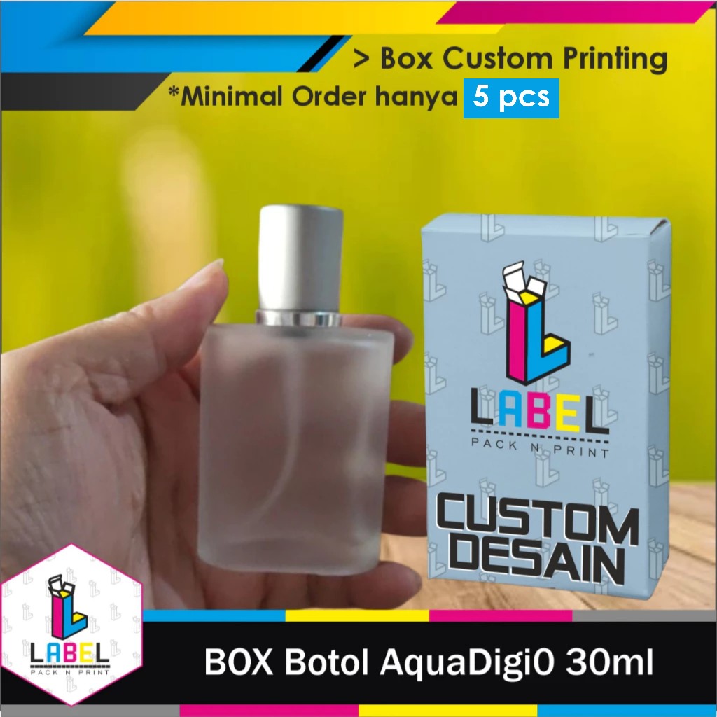 

Dus Kemasan / Box AQUA DI6i0 30ml Custom Desain - 4,9x2,5x9 cm - Full Print