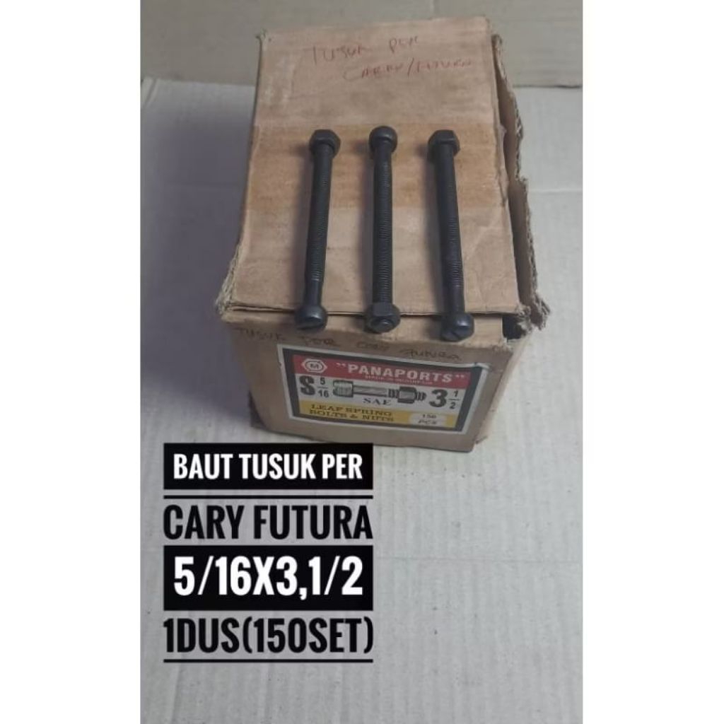 baut tusuk per mobil carry futura 5/16x3,1/2 kunci 12 paket 150pcs