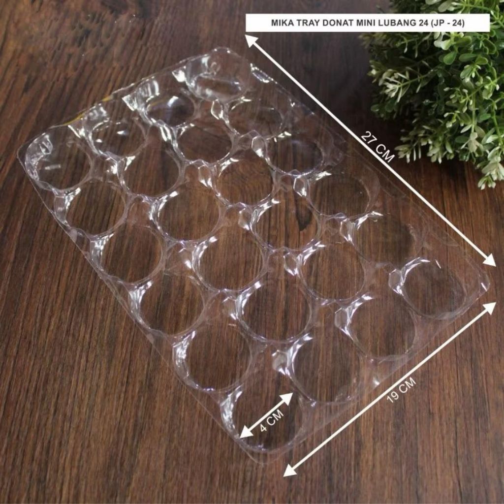 Mika Tray Donat Mini Lubang 24 isi 25 Pcs JP-24 RajaBox Packaging