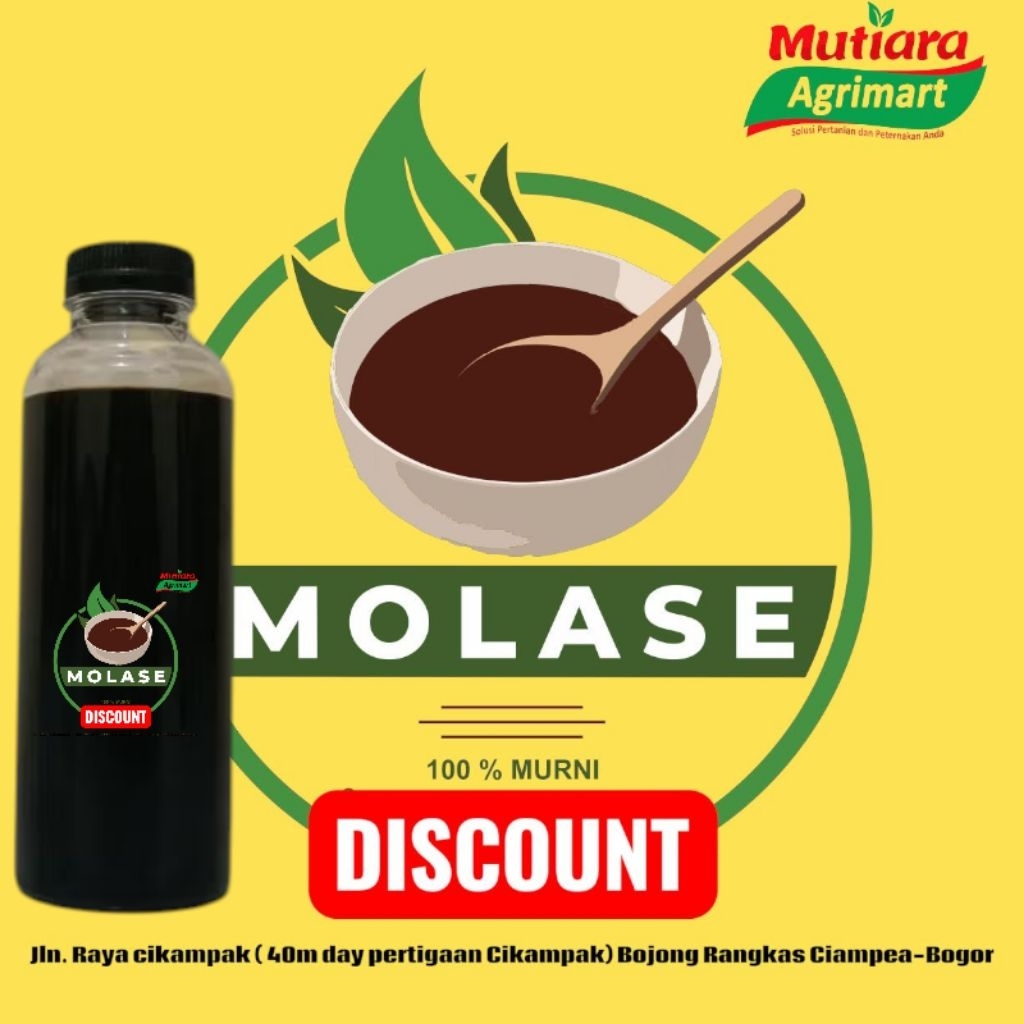 MOLASE TETES TEBU MURNI 350GR // MOLASE UNTUK PERTANIAN // MOLASE UNTUK PETERNAKAN // MOLASE UNTUK I
