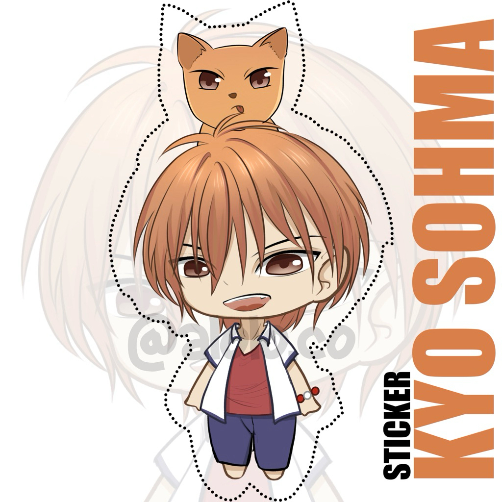 Kyo Sohma - Fruits Basket | Photo Paper Sticker - Die Cut