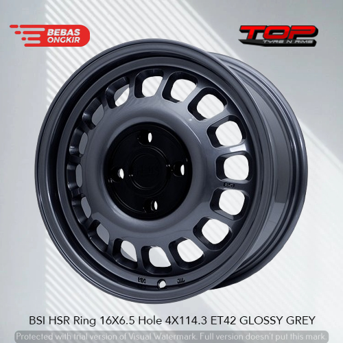 Velg Kaleng HSR WHEEL R16 - Pelek Oem Untuk Avanza Wuling Binguo Pcd 4X114,3 Tipe BSI
