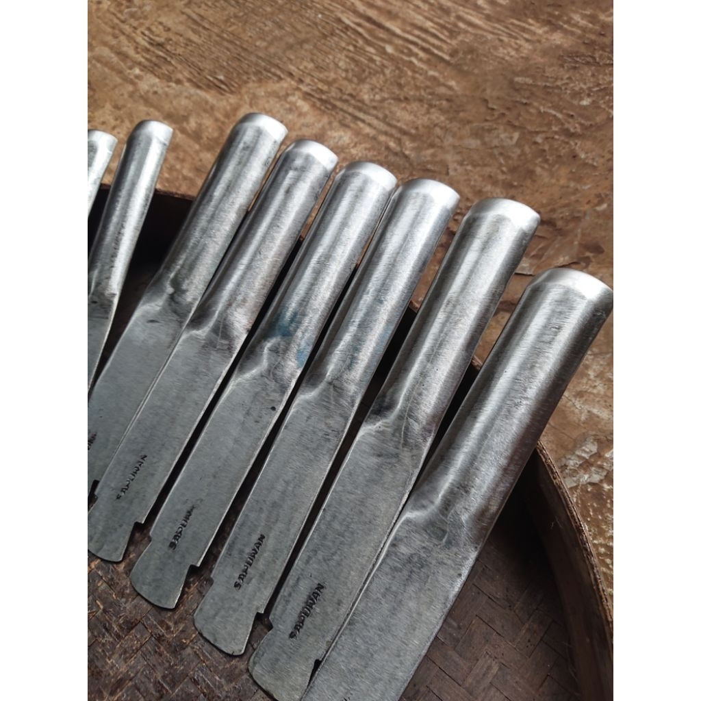 PAHAT TEBAL UKIR KAYU BONSAI MODEL LENGKUNG / KOL BAHAN BAJA 5 UKURAN KUALITAS SUPER