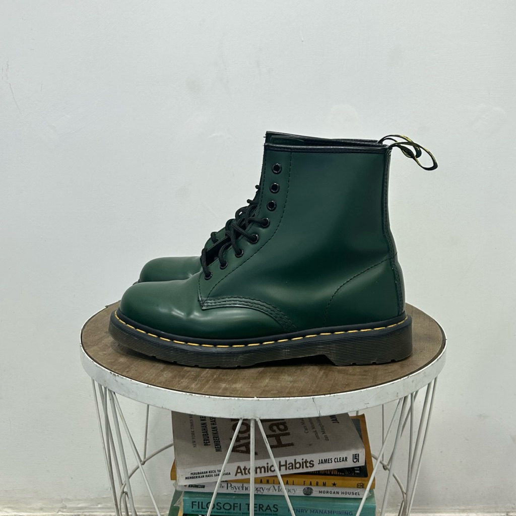 DR MARTENS 1460 GREEN SMOOTH
