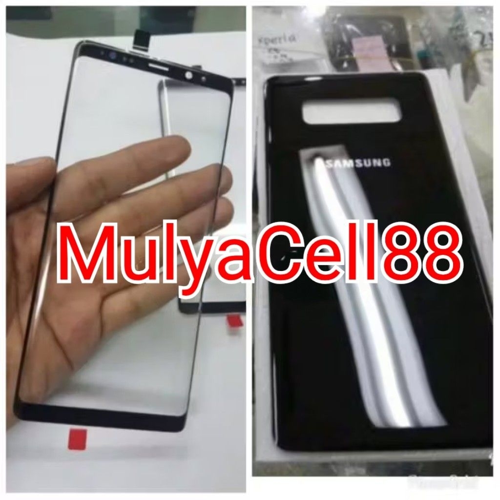 KACA lcd kaca depan + Backdoor Casing tutup belakang Samsung Note 8 Not8 N950 original