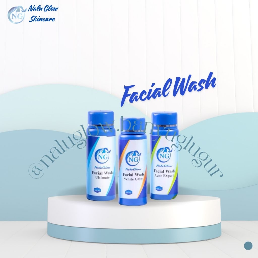 Facial Wash Normal Flek Acne Nalu Glow BPOM | Sabun Wajah | Harga Ecer | Whitening Series | Glowing