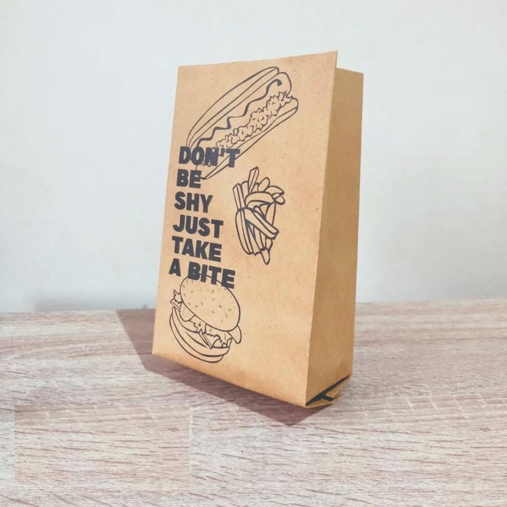 

Custom Kantong Kertas Coklat 15 x 10 x 20 Burger/Roti/Ayam Crispy/French Fries - Paperbag