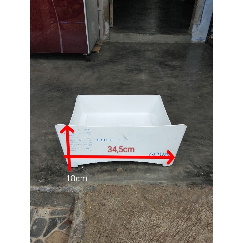 tutup freezer kulkas AQUA 1 pintu