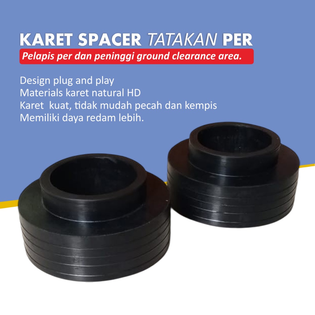 Karet Spacer Per Belakang Chevrolet Captiva C100 C140 2.2 2.4 3.0 Tebal 5cm Set 2pcs