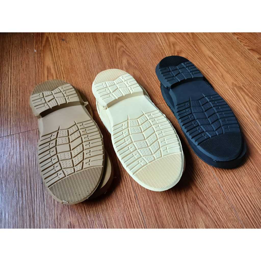 Outsole Vibram Spon EVA Sepatu Boot Pantofel Hak Alas Bawah Sole Potong Sepatu Boot EVA Hitam Krem M