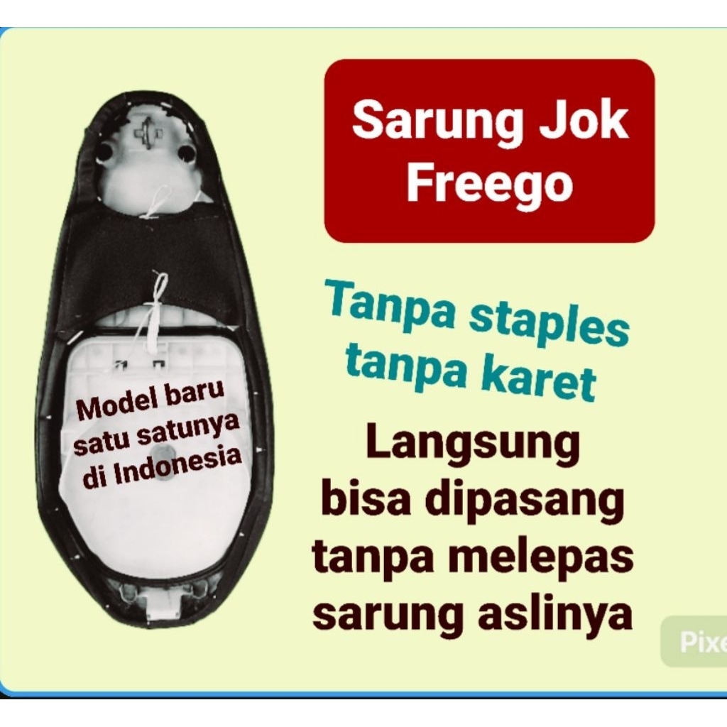 Sarung jok motor Yamaha Freego, cover jok Freego