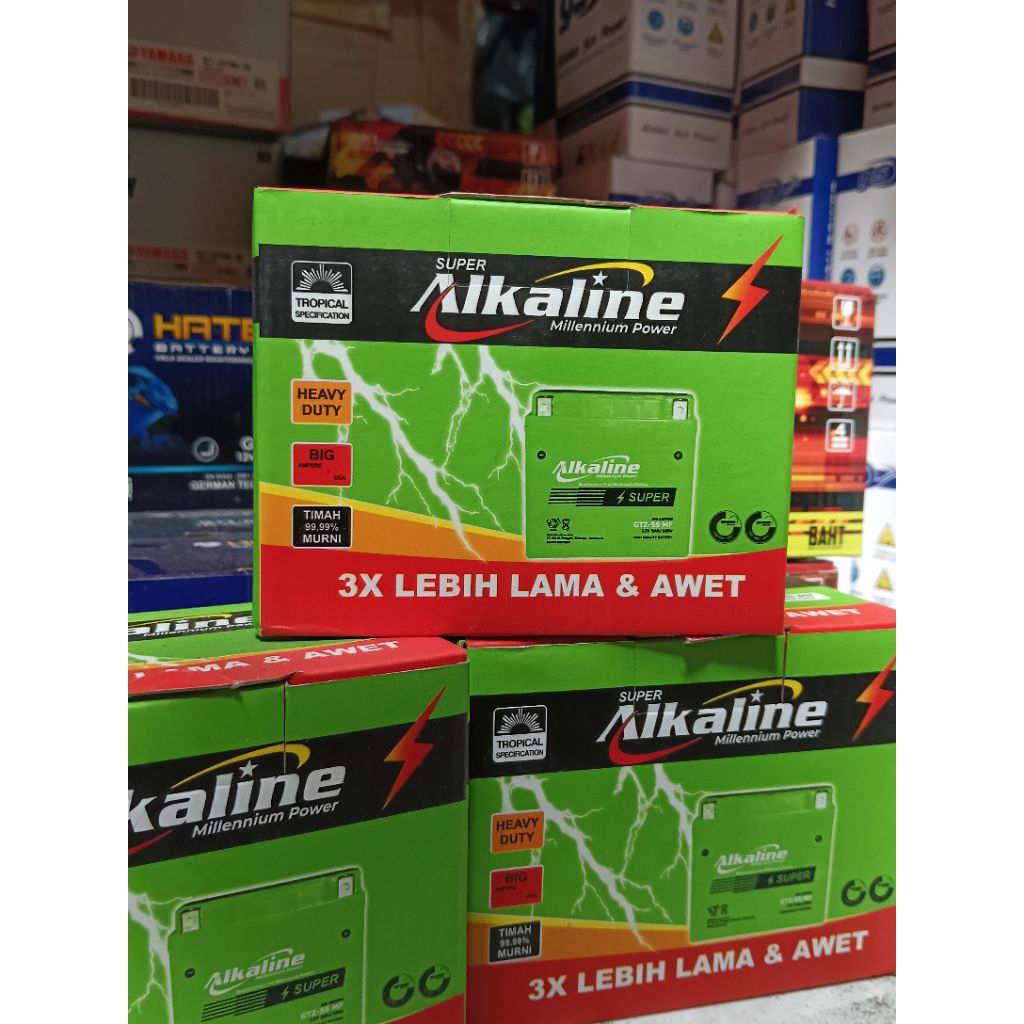 AKI ALKALINE GTZ-5S AKI ALKALINE beat mioj supra 125