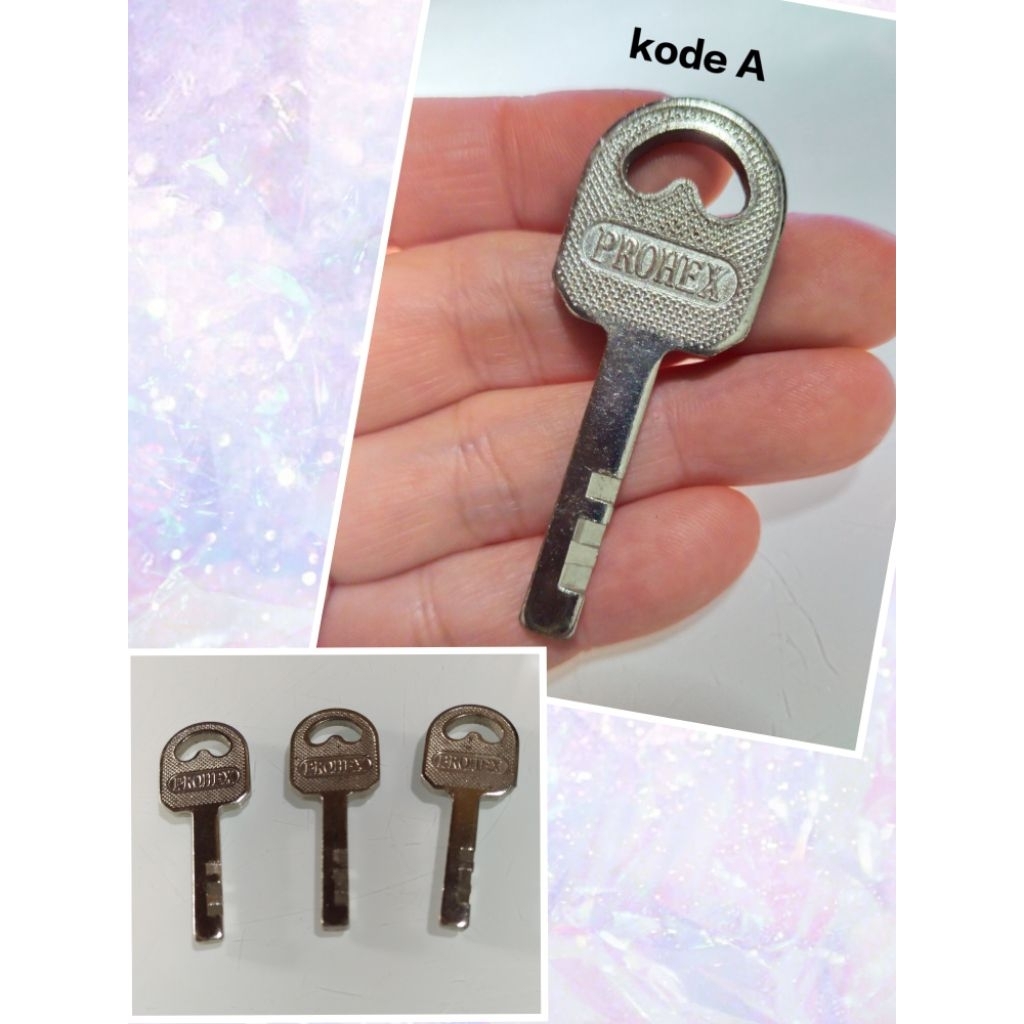 preloved duplikat kunci gembok  A 3pc