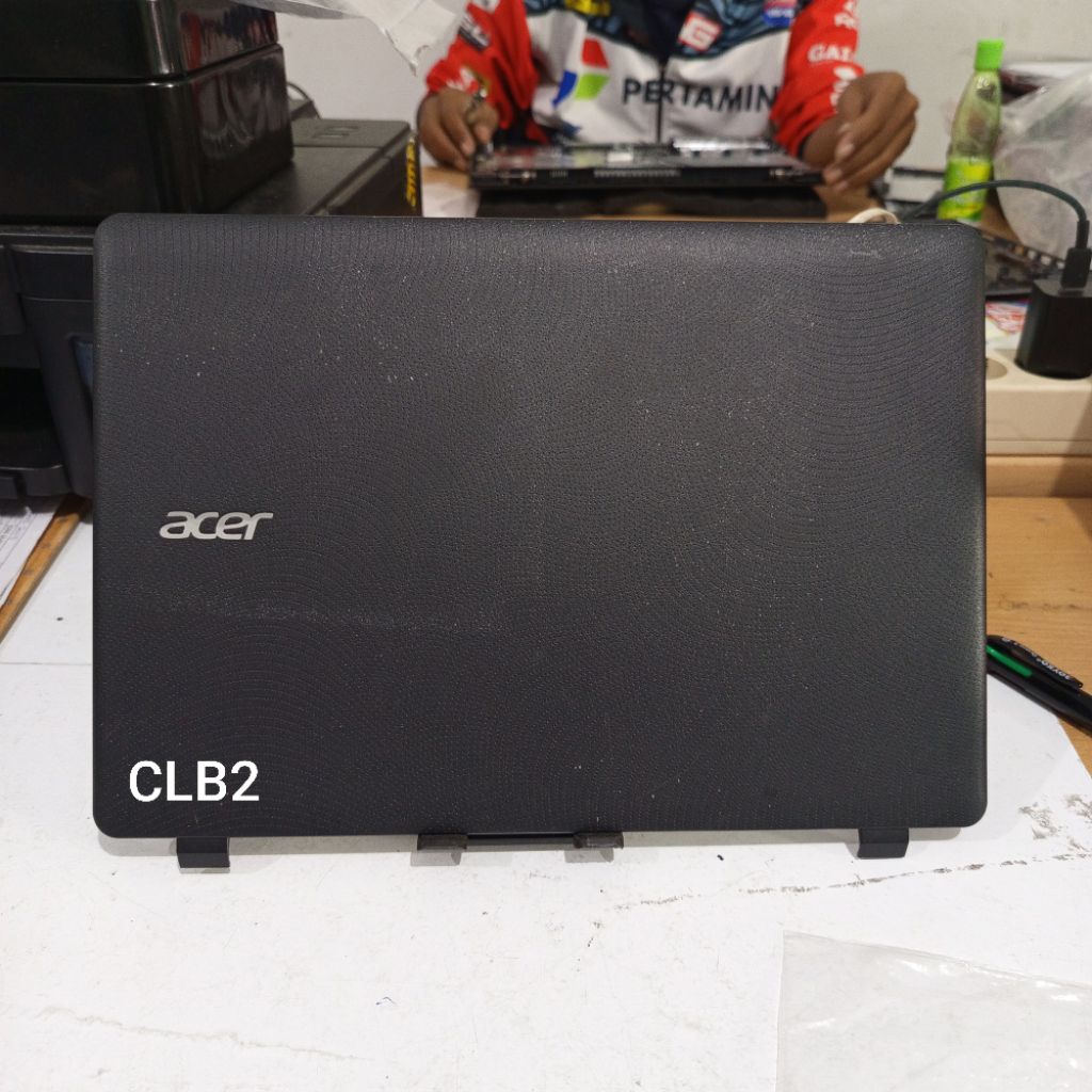 [ HITAM ] Casing LCD Belakang Acer ES1-131 Normal Tested Seken Original [ back cover case kesing fra