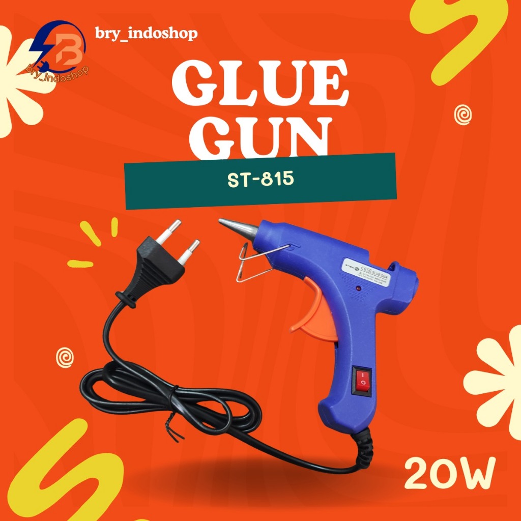 

Lem Tembak / Hot Melt Glue Gun On Off 20 Watt / Glue Gun Mini
