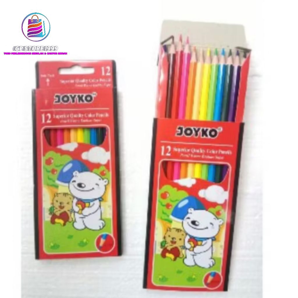 

Color Pencil / Pensil Warna Joyko CP-12PB Panjang /Pensil Warna Joyko 12 Warna Panjang