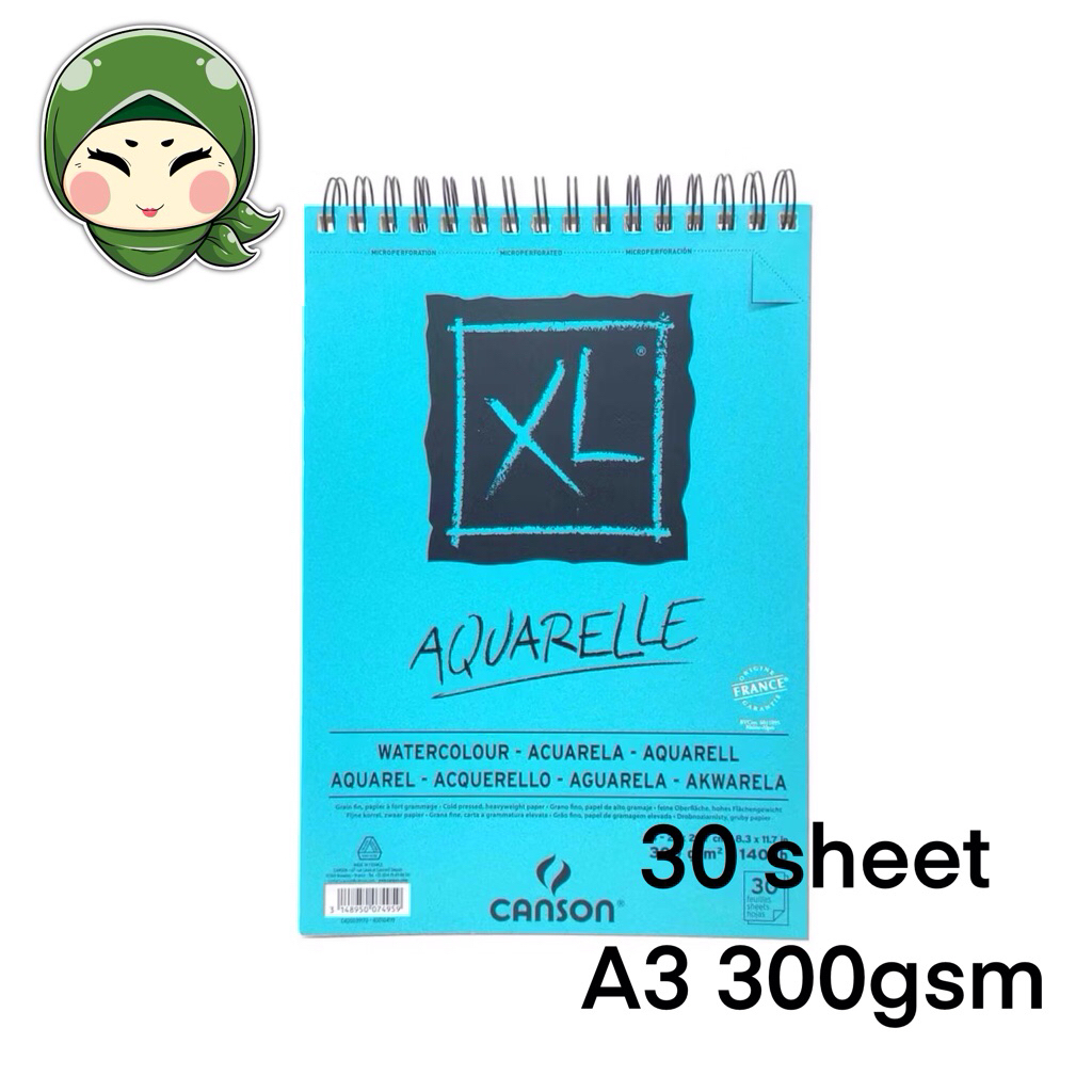 

Canson XL Aquarelle 30 sheets A3 300gsm