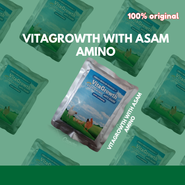 PREMIX BROILER Vitagrowth With Asam Amino 25KG --- Sebagai Anti Diare untuk Ayam Pedaging, Booster A