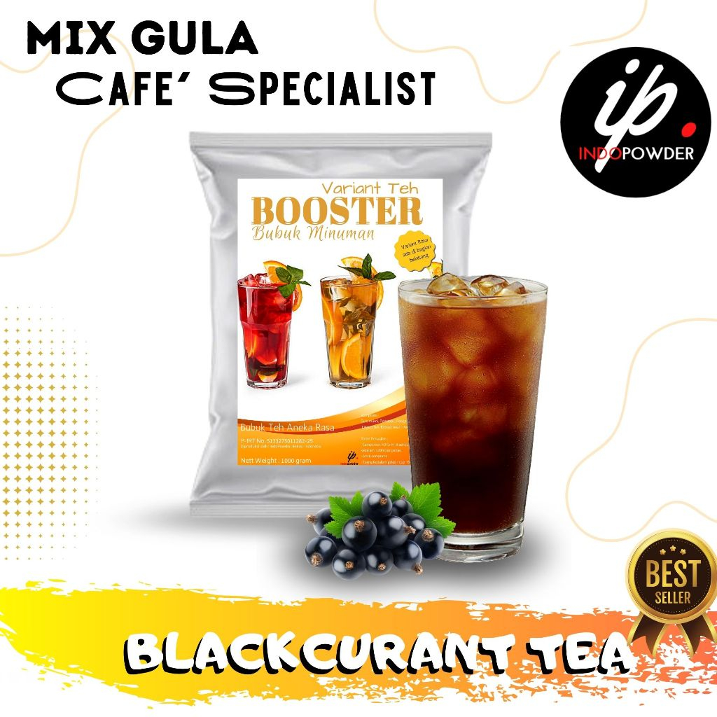 

Indopowder - Bubuk Minuman BLACKCURRANT TEA / TEH RASA BLACKCURENT 1Kg untuk Cafe, Waralaba & Resto