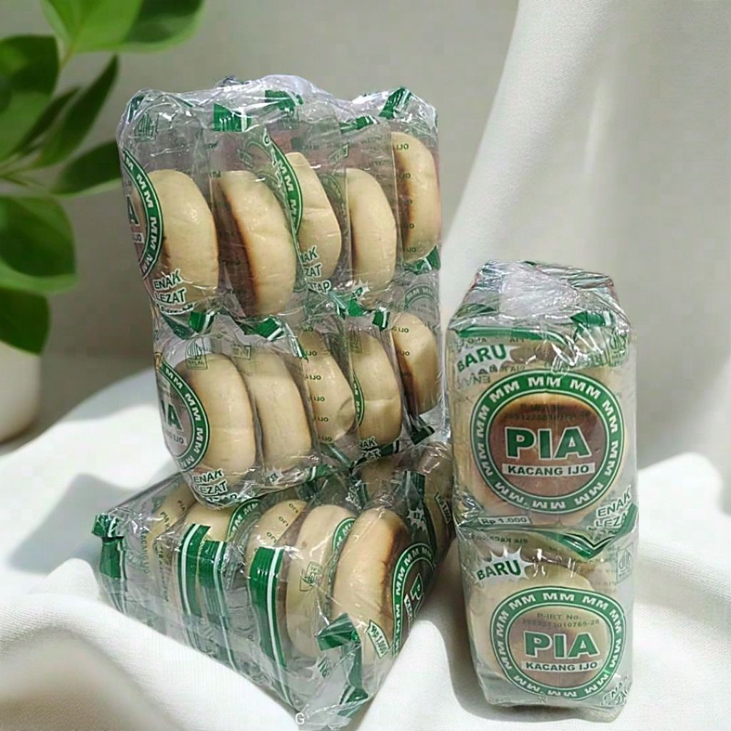 

Roti Pia Rasa Kacang Ijo 1 Bungkus Isi 10Pcs