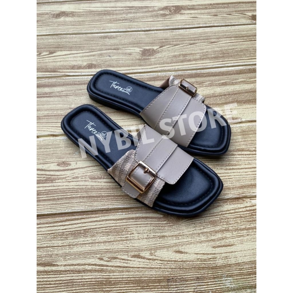 PROMO SANDAL SLOP WANITA MOTIF KAIN BAGOR// SANDAL WANITA TERBARU