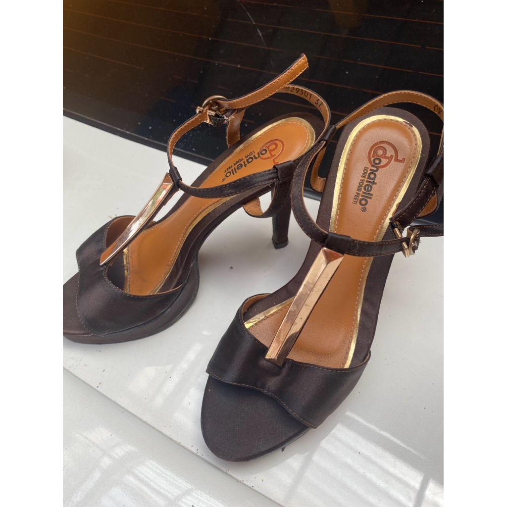 sandal high heels wanita donatello preloved