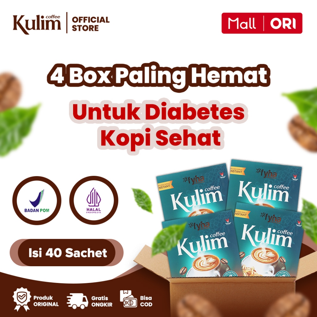 

KULIM COFFEE 4 Box - Kopi Sehat Herbal Untuk Atasi Diabetes