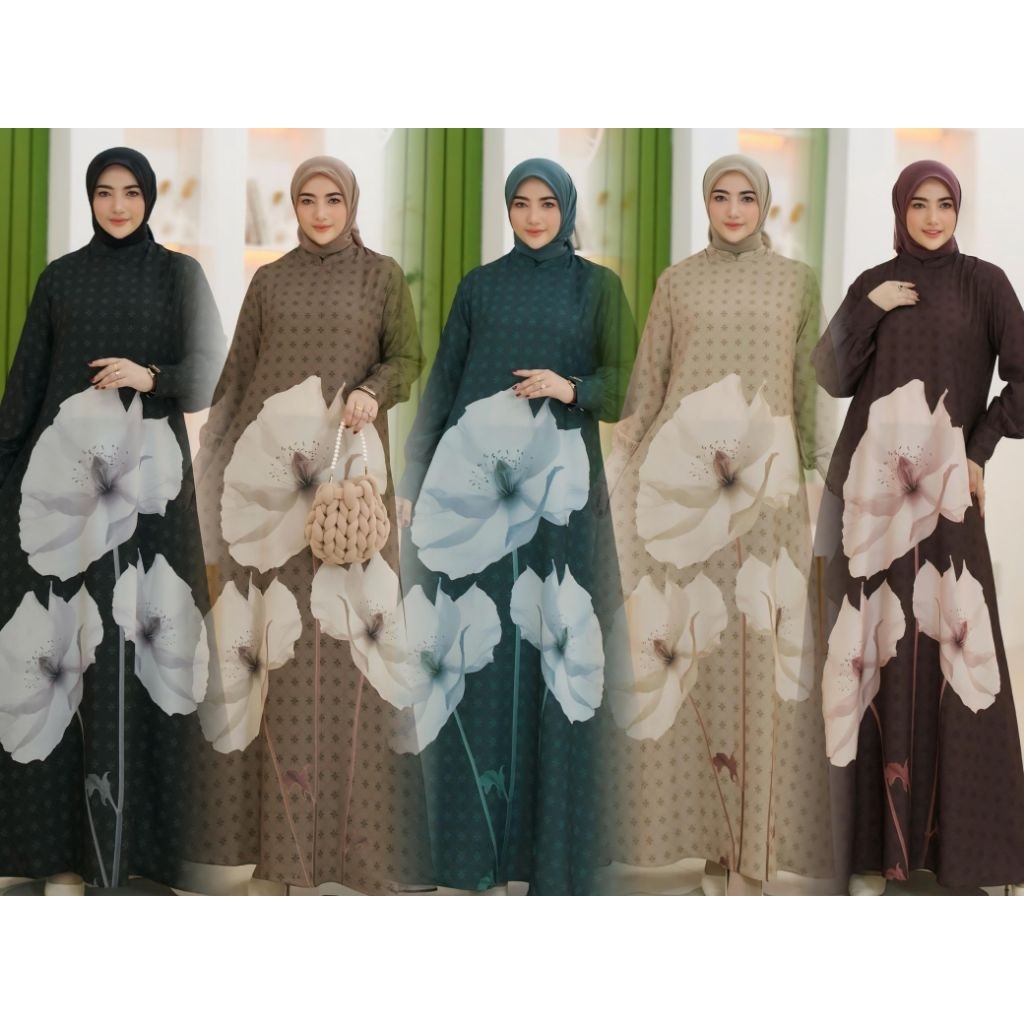 gamis premium branded raflesia Vania series ORIGINAL syafeera