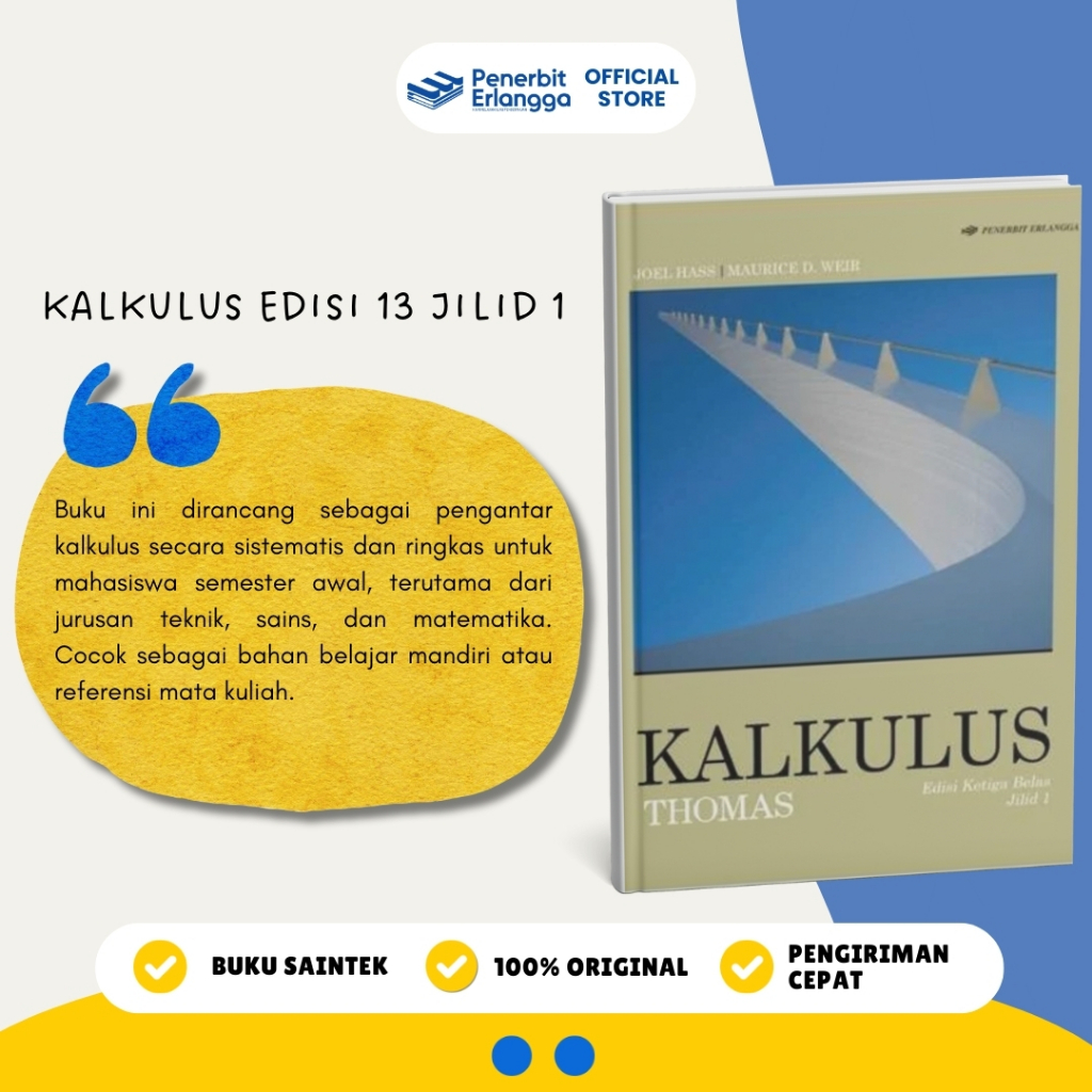 [Erlangga Official] Kalkulus Jilid 1 Edisi 13 - George B. Thomas, Jr