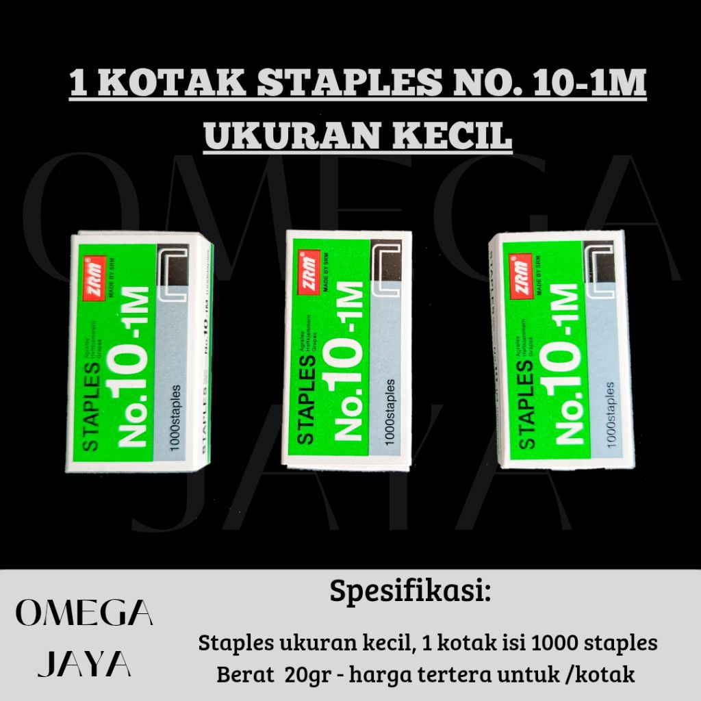 

staples zrm no 10-1M per pcs
