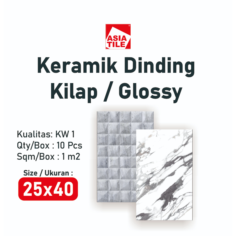 Keramik Dinding 25x40 Asia Tile