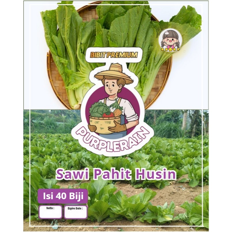 Bibit Premium Sawi Pahit Husin | Biji Benih Sawi Pahit  | Sawi Pahit