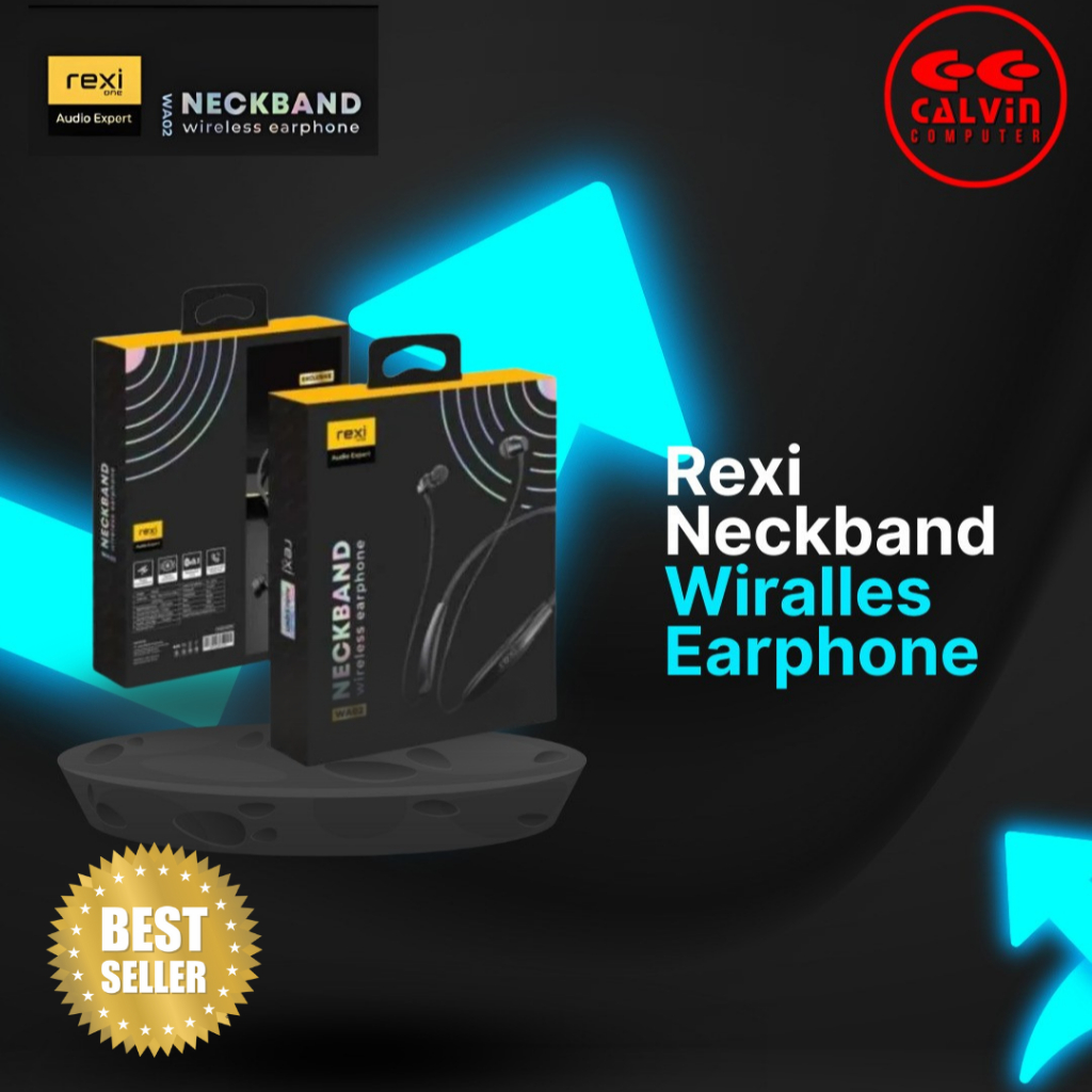 Rexi Neckband Wireless Bluetooth Headset Musik & Call