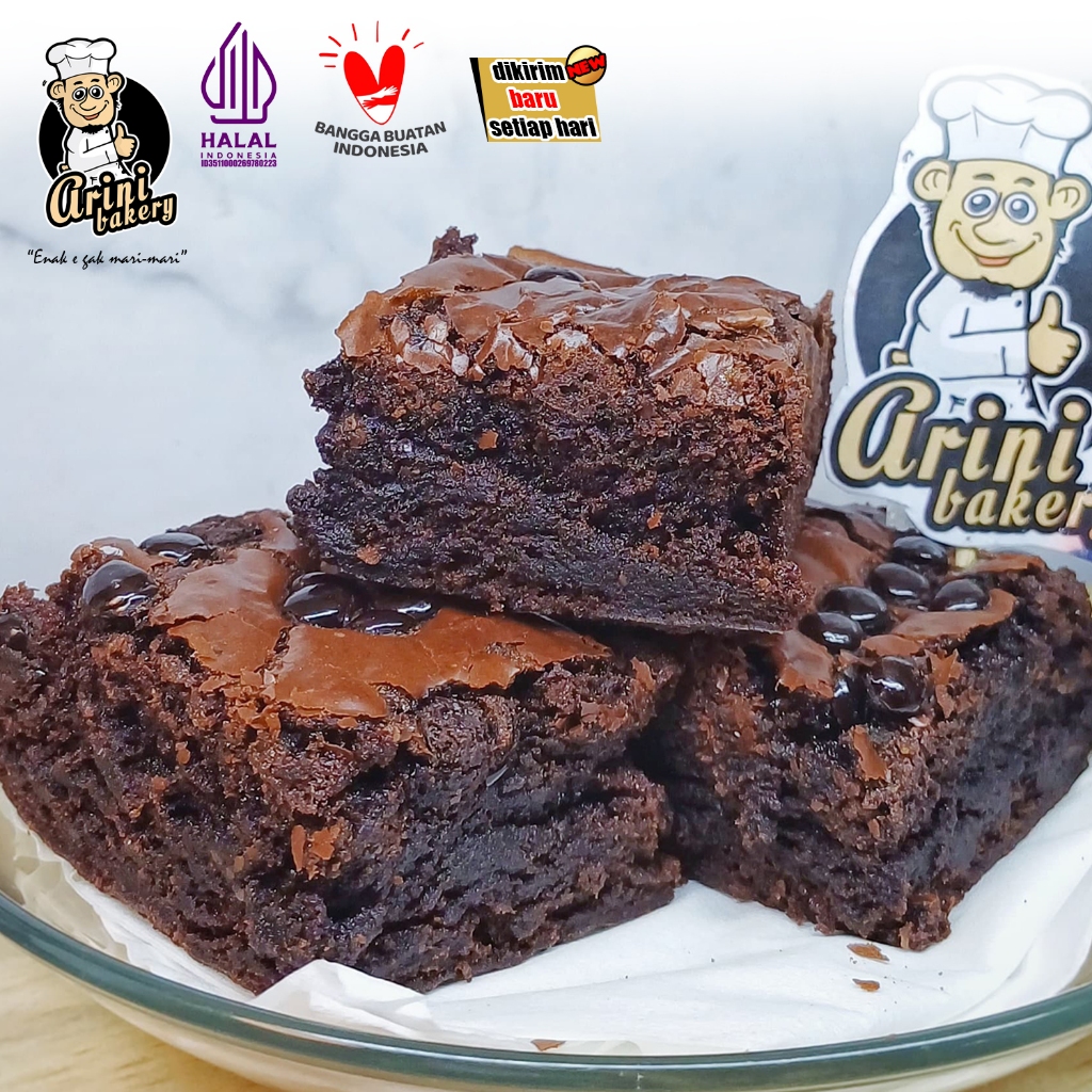 DARK BROWNIES FUDGE COKELAT | ARINI BAKERY