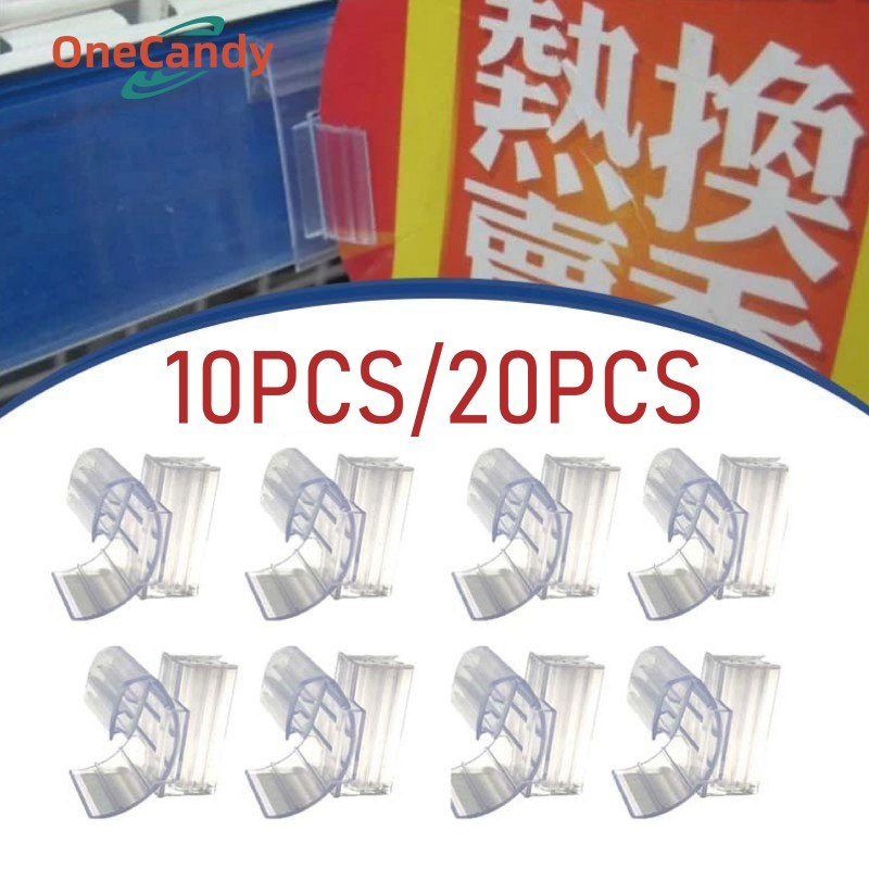 

20PCS Wobbler Promo Toko Penjepit Clip On Penjepit Kertas Clip Clip On Pop Lengkung Pamflet Media Promo Tipe PVC