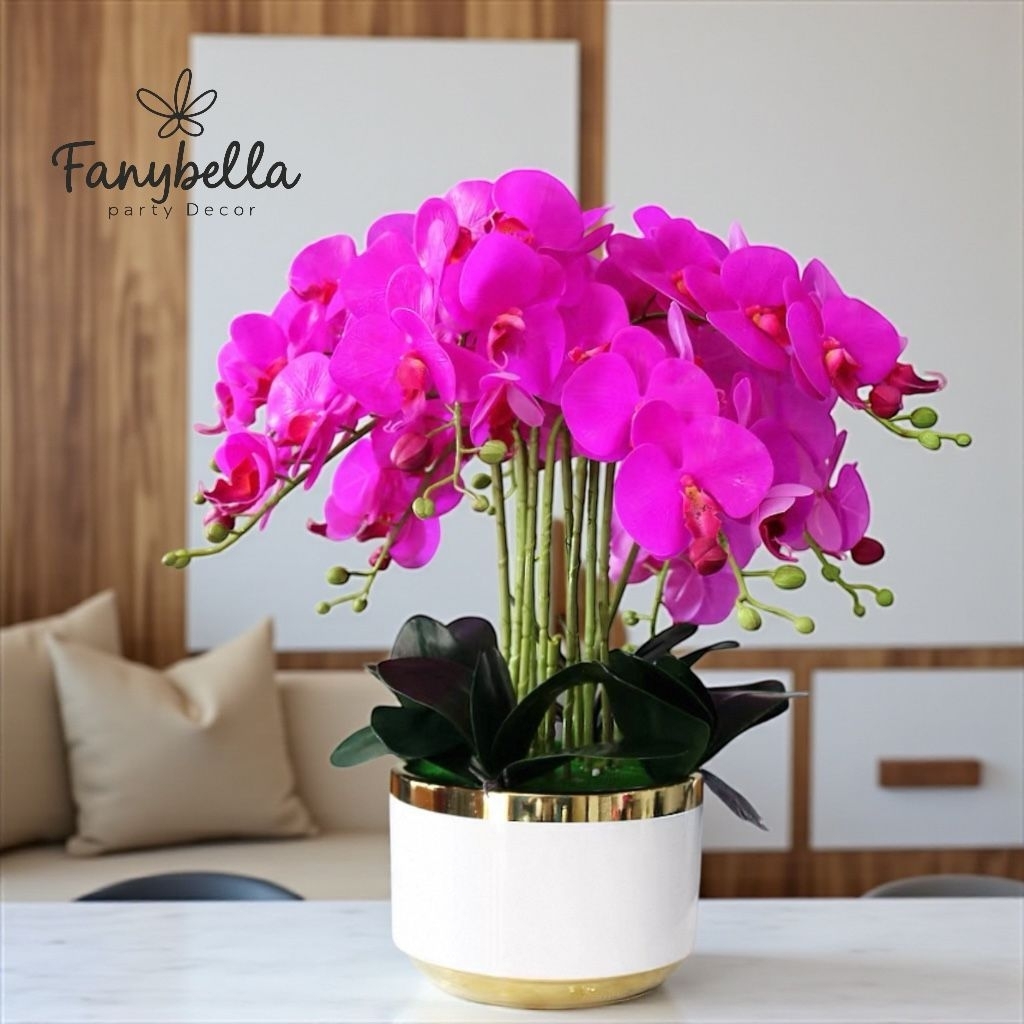 Pot Tanam Keramik Biru Putih Vas Bunga Biru Putih Vas Cina Aesthetic Mewah Dekorasi Rumah Import Tin