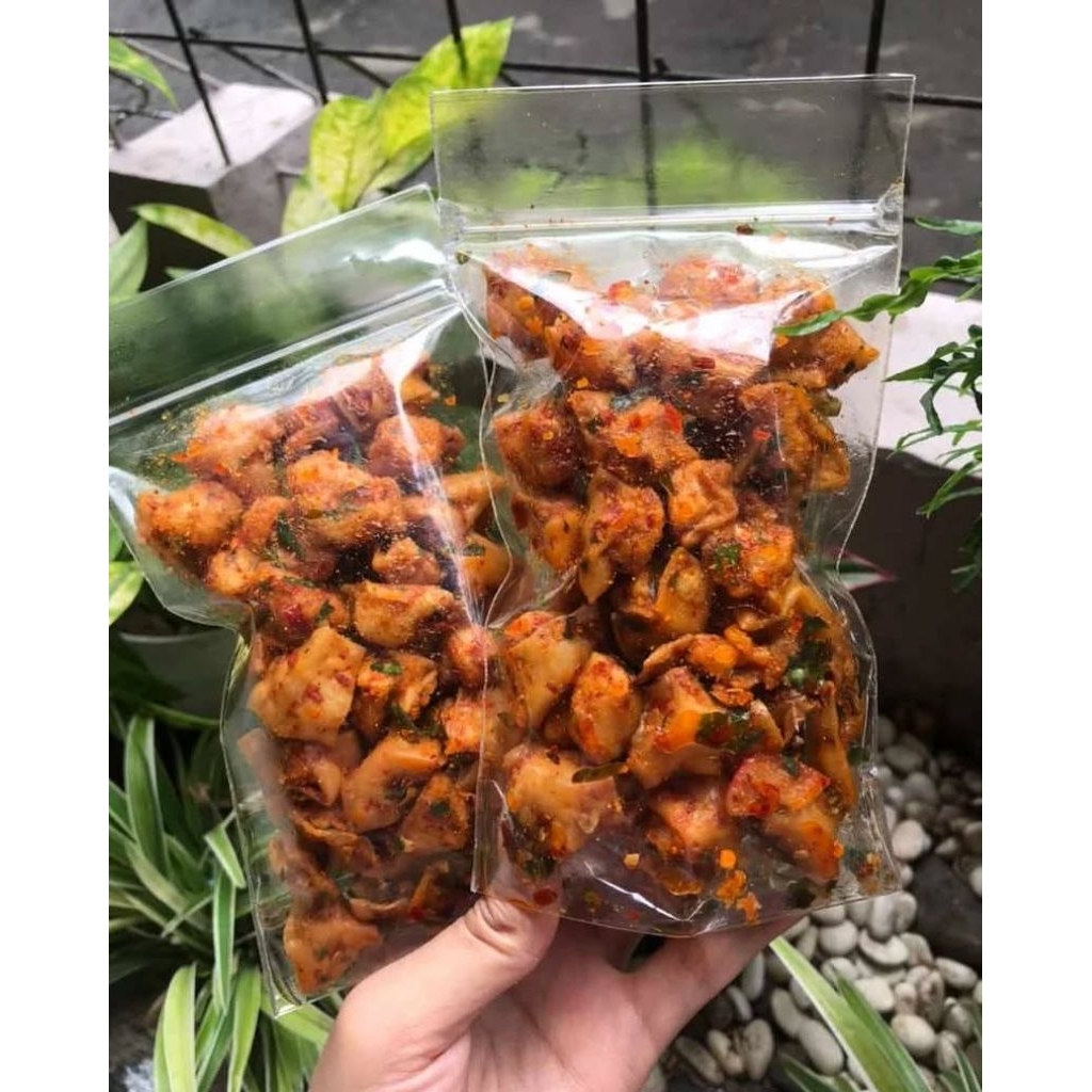 

Jajanan Binar - Siomay Kering Pedas Topping Seblak / Cemilan Jadul / Siomay Kering Mini / Cuanki