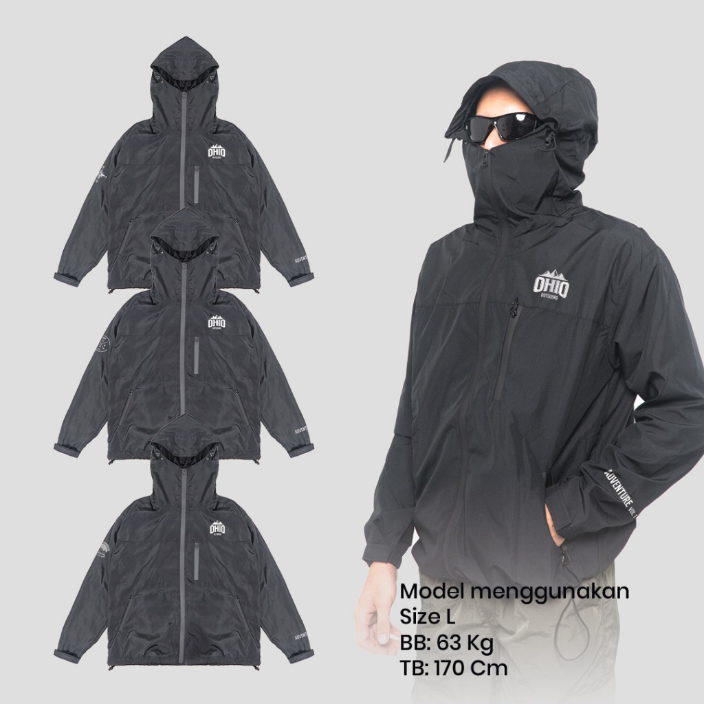 Ohio * Jacket Gorpcore| Gorpcore Jacket Pria | Jaket Gorpcore Pria | Jaket Cagoule Unisex Simple Ter