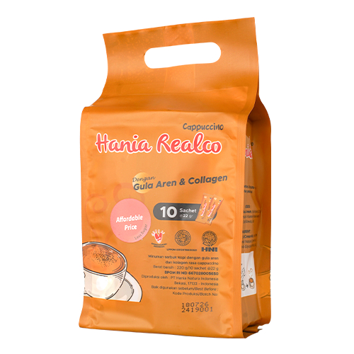 

HANIA REALCO CAPPUCCINO LESS SUGAR by HNI (isi 10 sachet)