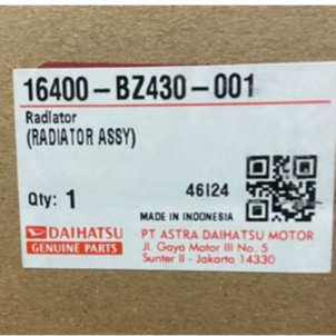 Radoator XENIA AVANZA 2011-2014 / Radiator Mesin