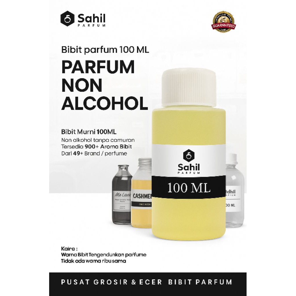 (100ML) BIBIT PARFUM NON ALCOHOL TAHAN LAMA GRET B FREE BOTOL OLES By SYAHILL PARFUME