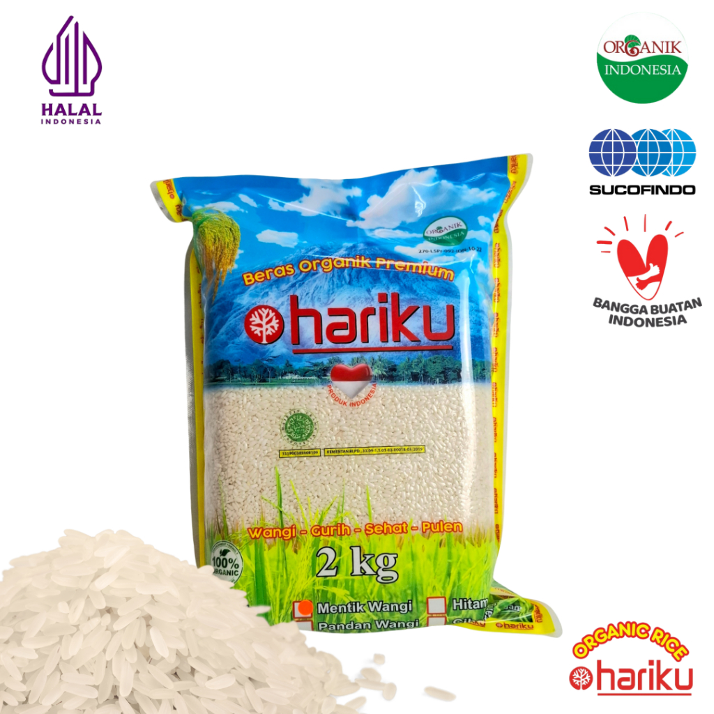 

HARIKU Beras Organik Mentik Wangi 2Kg
